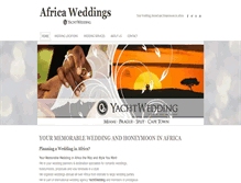 Tablet Screenshot of africa-weddings.com